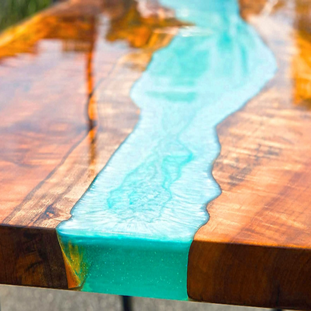 RESINA EPOSSIDICA PER RIVER TABLE EPOXY EASY TABLE A+B - Prochima