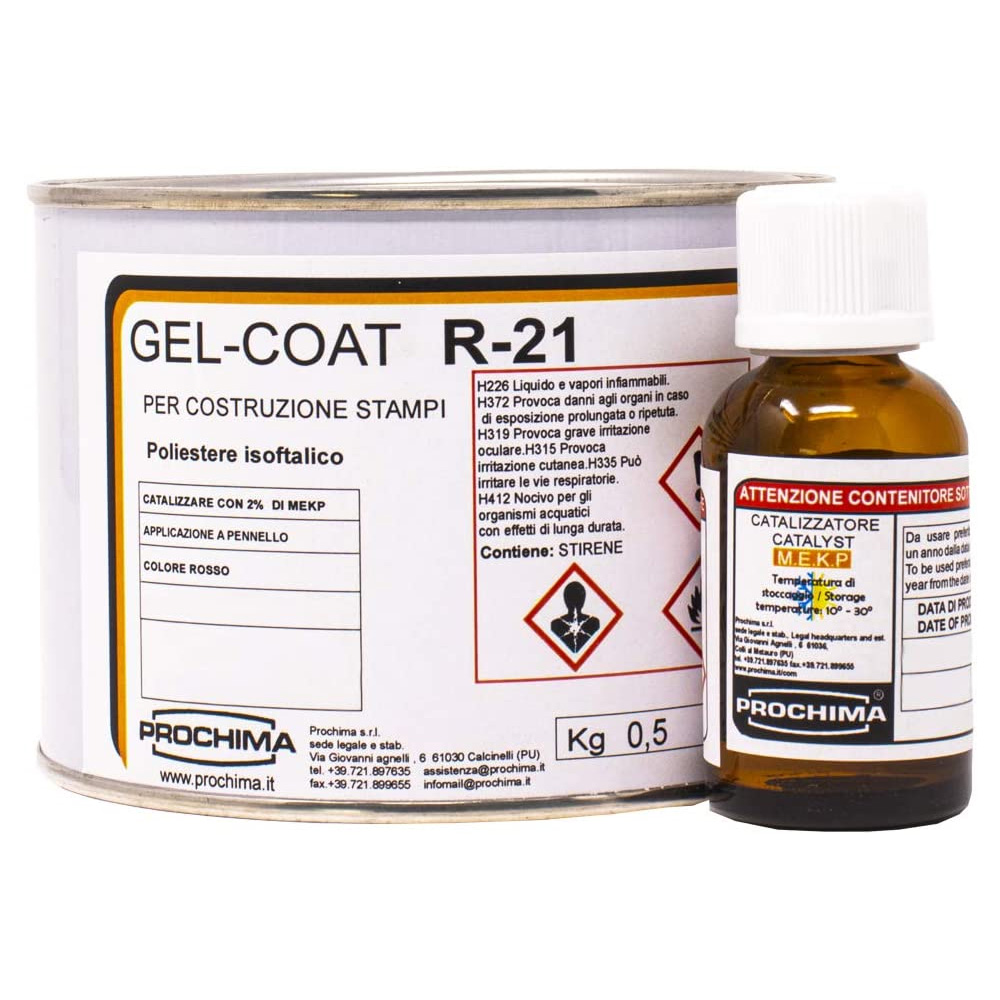 GEL COAT R-21 GELCOAT Rosso per Stampi - Prochima Originale