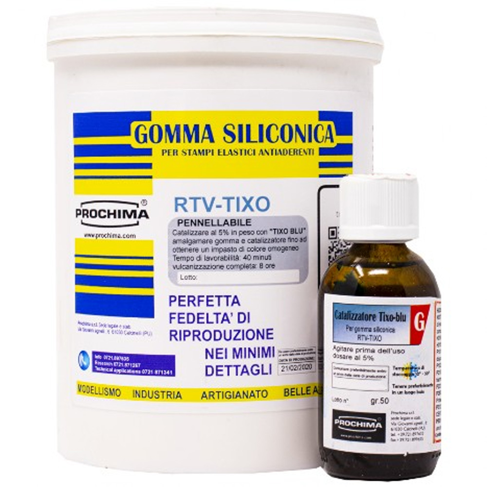 Gomma Siliconica pennellabile spatolabile RTV-TIXO - Prochima