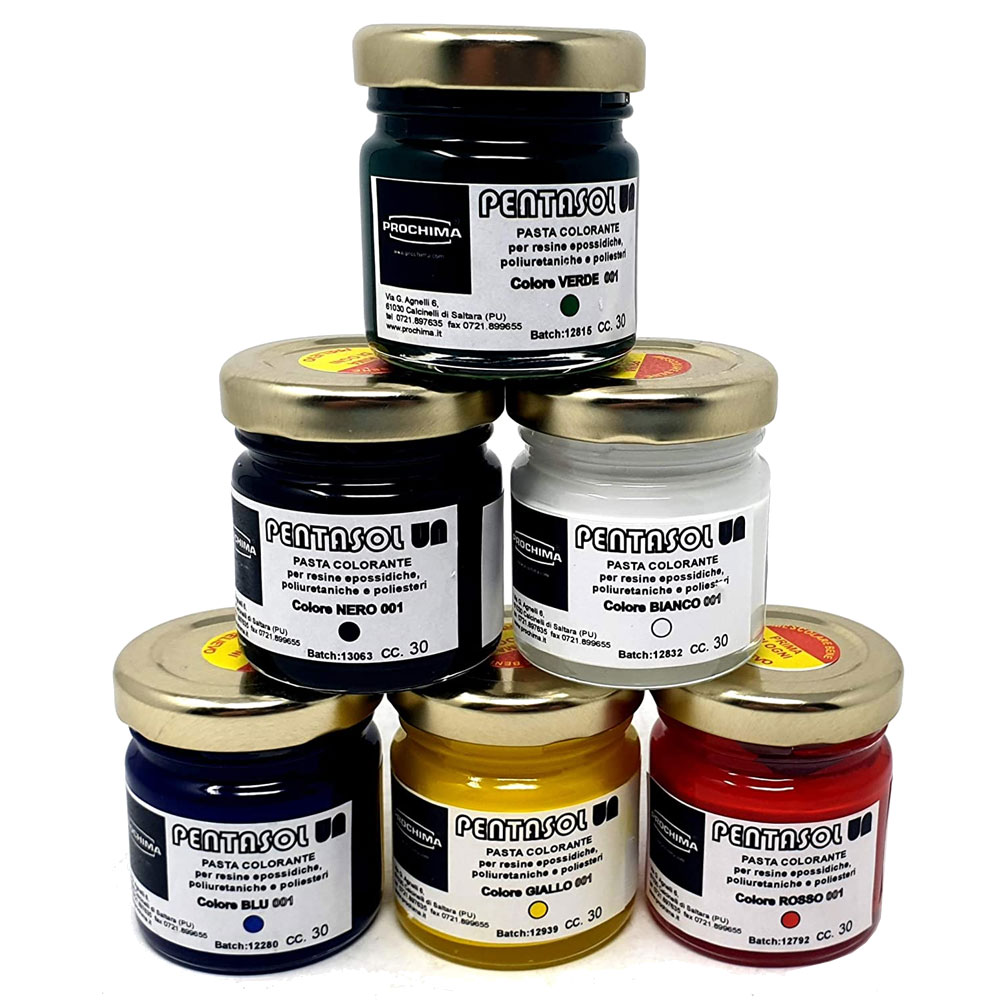 pentasol prochima paste coloranti per resine