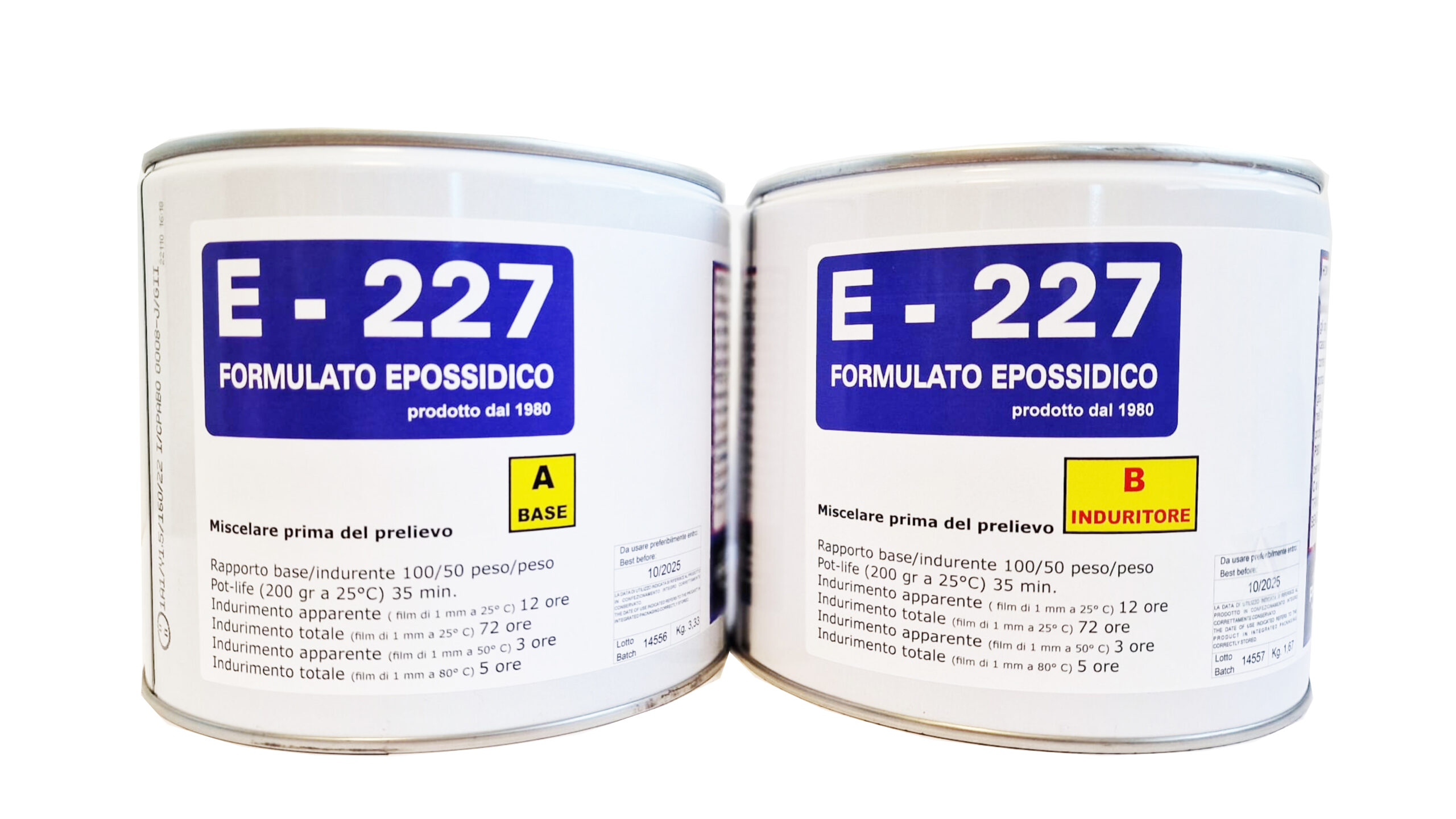 RESINA EPOSSIDICA E 227 da impregnazione laminazione A+B - Prochima  Originale