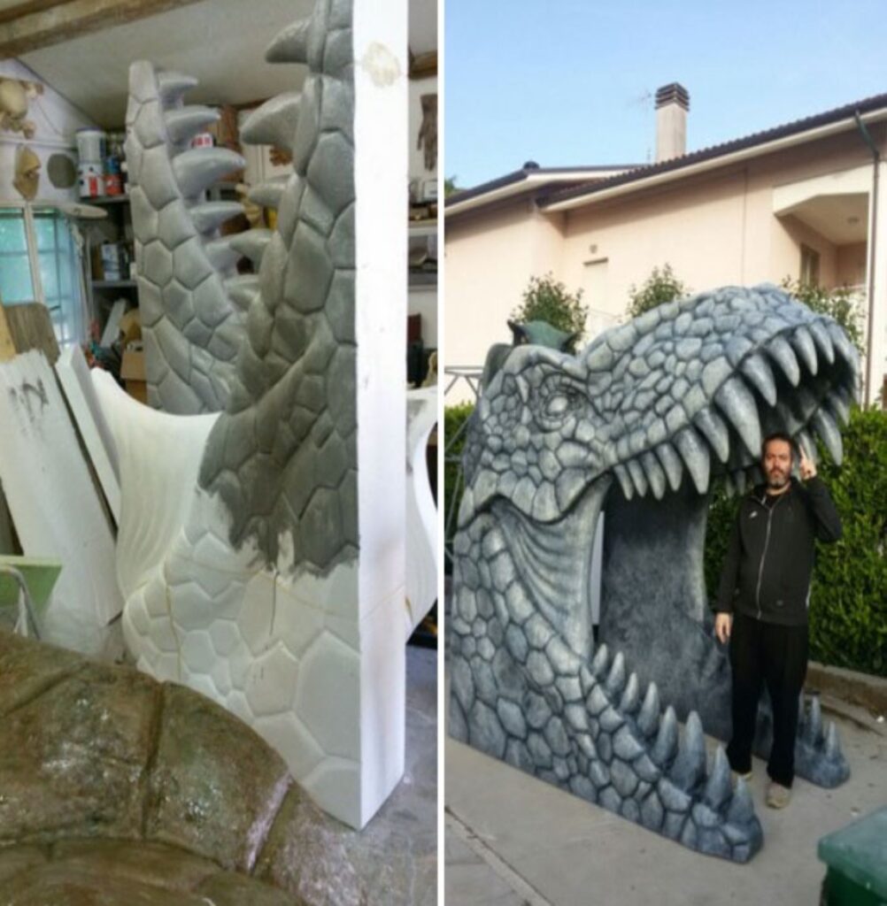 scenografia polistirolo prochima resina