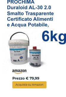 PROCHIMA Duraloid AL-30 2.0, Smalto Trasparente Certificato Alimenti e Acqua Potabile, Resistente e Lucido, 6kg